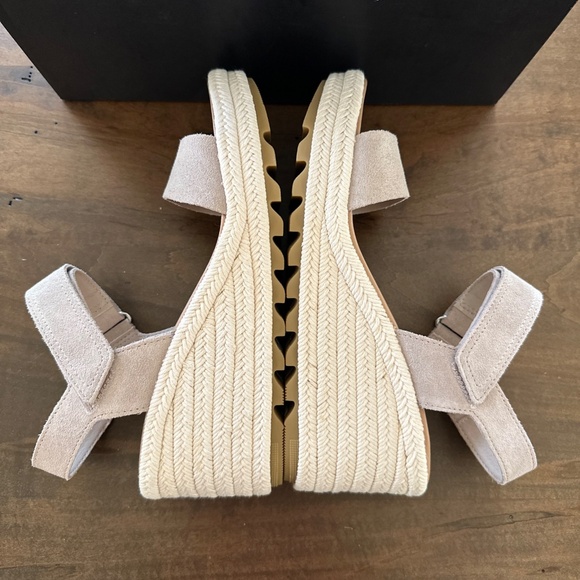 SOREL Cameron Wedge Espadrille Sandal Open Toe Crushed Clay/Gum 17 Size 9 NEW - Picture 7 of 12